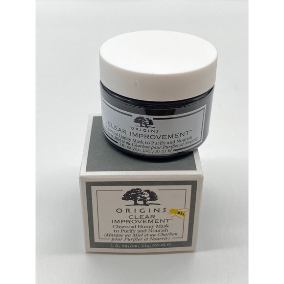 Origins Clear Improvement Charcoal Honey Mask To Purify & Nourish, 1 Fl Oz - Picture 3 of 4
